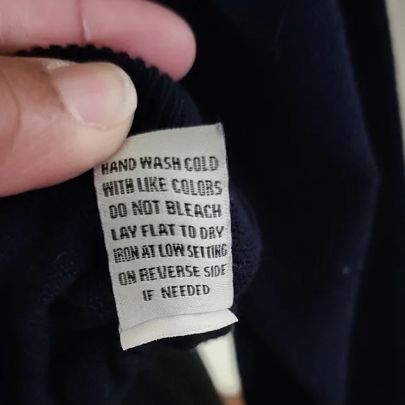 Womens Navy Sweater with Bear Design - Picture 10 of 10